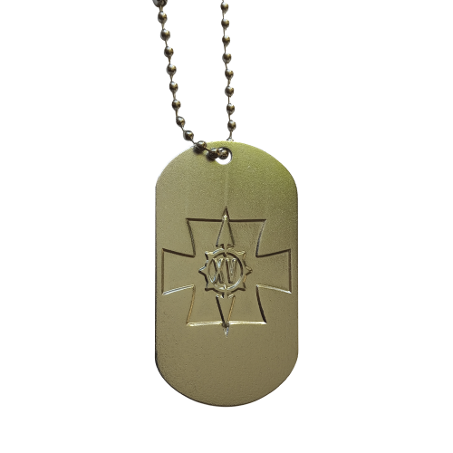 Military Plate pendant "H XV"