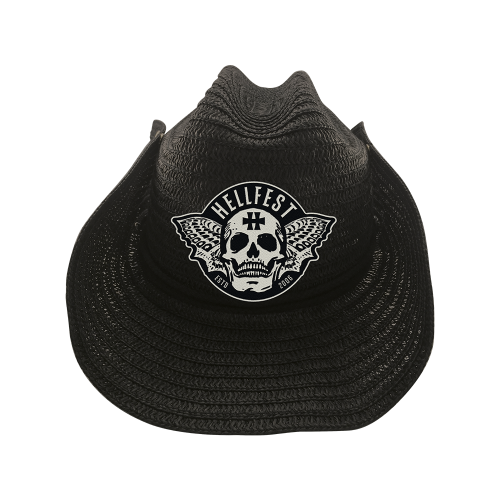 Western hat "winged skull"