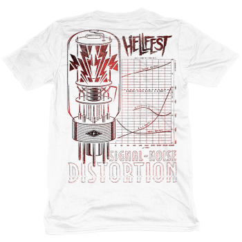 T-Shirt "Distortion" Blanc